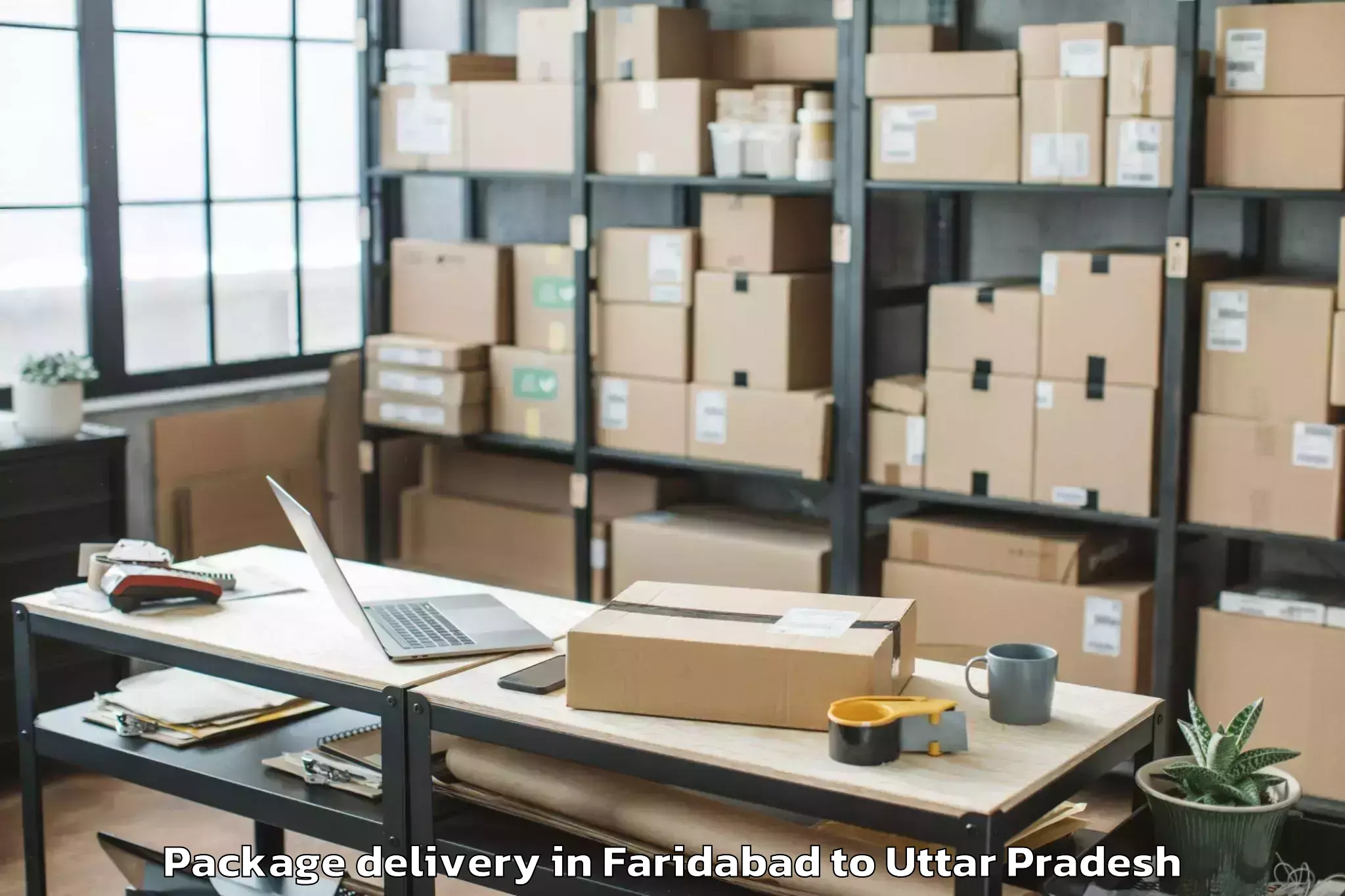 Faridabad to Mahroni Package Delivery